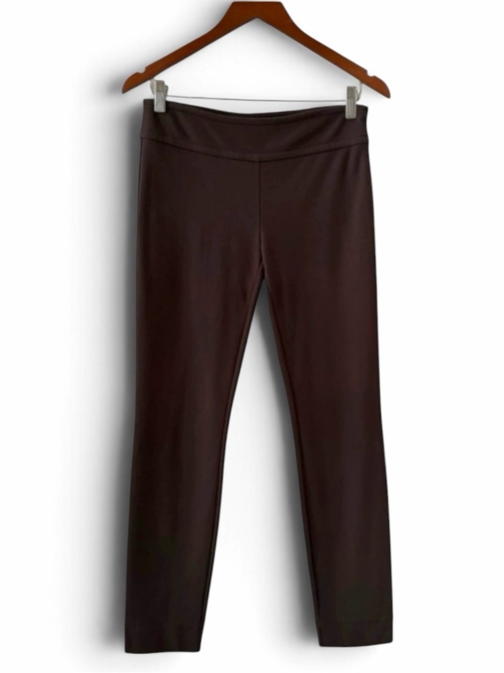 Eileen Fisher Dark Brown Ponte Leggings